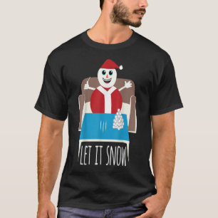 Camiseta Engraçado Que Neve Snowman Removido Remoção Da