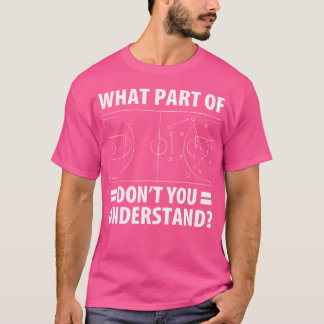 Camiseta Engraçado Que Parte Do Basquete Você Não Entende?