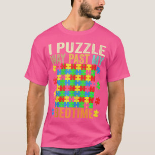 Camiseta Engraçado Quebra-cabeça Homens Quebra-cabeça Piece