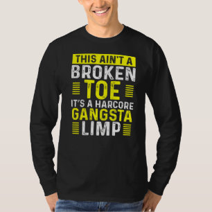 Camiseta Engraçado Quebrado Limp Do Guerreiro Do Toe Se Tor