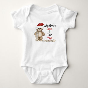 Camiseta Engraçado quem precisa o papai noel Yaya