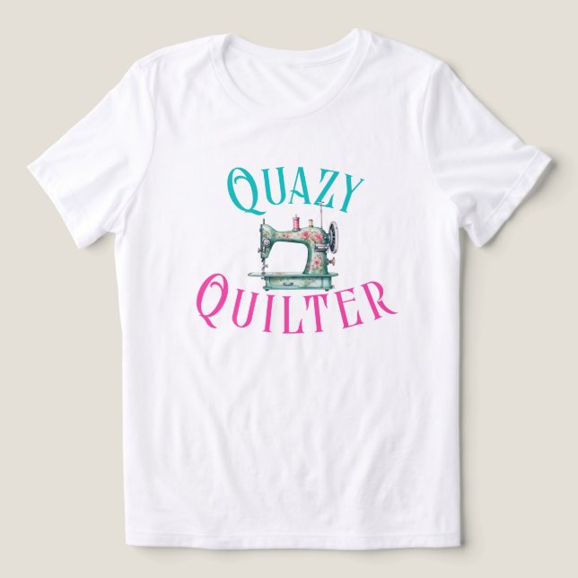 Camiseta Engraçado Quilter (Design frontal)