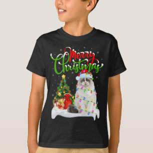 Camiseta Engraçado Ragdoll Cat Lover Xmas Lighting Ragdoll 