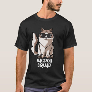 Camiseta Engraçado Ragdoll Cat Squad Mãe no Natal