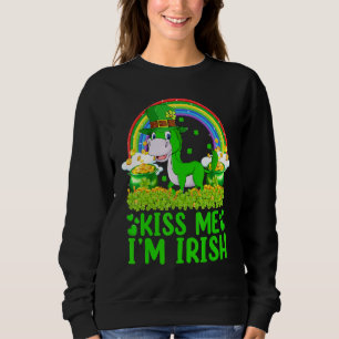 Camiseta Engraçado Rainbow Beija-me Eu sou irlandês Mule Ru
