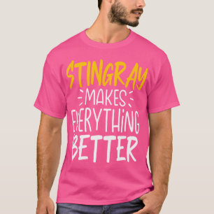 Camiseta Engraçado Raio Faz Tudo Melhor Com Peixe