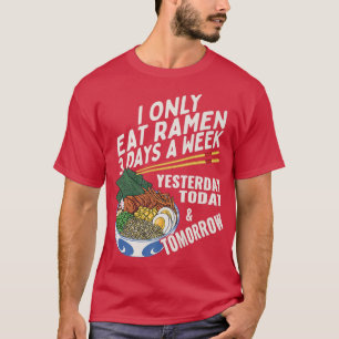 Camiseta Engraçado Ramen Lover Anime Dizendo Noodle Japonês