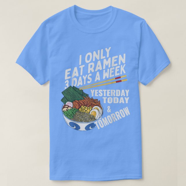 Camiseta Engraçado Ramen Lover Anime Dizendo Noodle Japonês (Frente do Design)