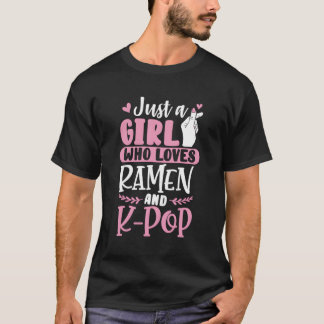 Camiseta Engraçado Ramen Lover Gift Apenas Uma Menina Que A