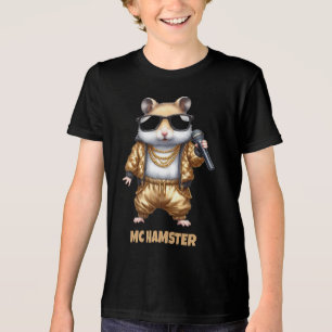 Camiseta Engraçado Rapper de Hamster MC com Calças de Baggy