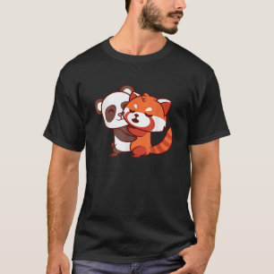 Camiseta Engraçado Red Panda Kawaii Urso Japonês Bichinho L