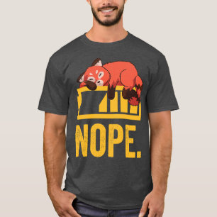 Camiseta Engraçado Red Panda Lazy 3