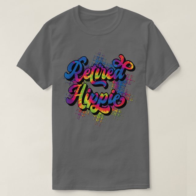 Camiseta Engraçado Reformado Hippie Mãe Pai Vovô Vovô  (Frente do Design)
