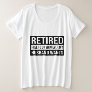 Camiseta Engraçado reformado Marido diz arte