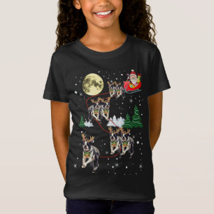 Camiseta Engraçado Reindeer Boston Terriers Natal Dog