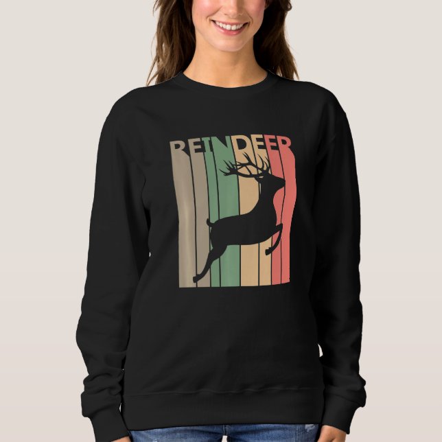 Camiseta Engraçado Reindeer Costume (Frente)