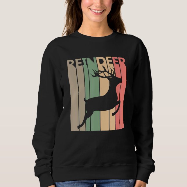 Camiseta Engraçado Reindeer Costume (Frente)