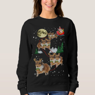 Camiseta Engraçado Reindeer Sheltie Xmas Natal Cachorros Am