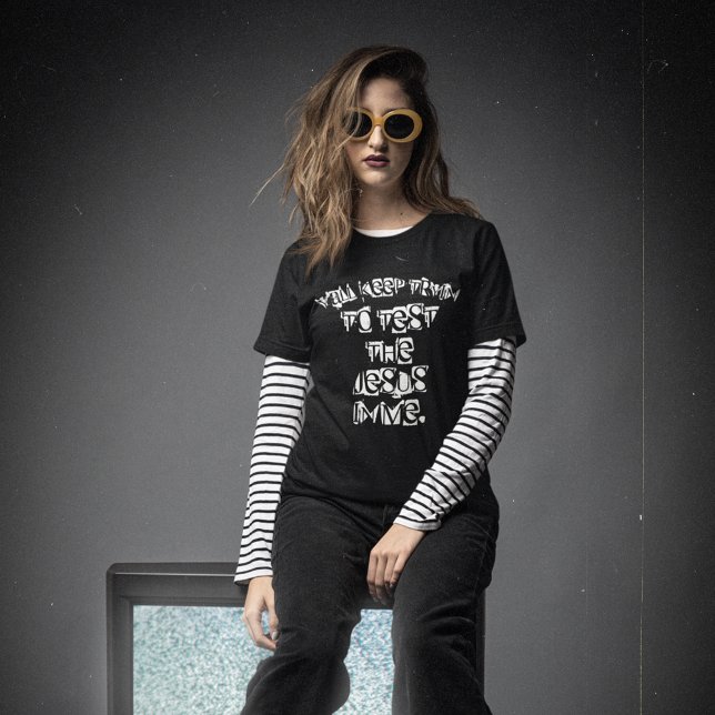 Camiseta Engraçado Religioso Sul Dizendo Escuro (Criador carregado)