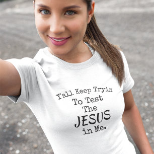 Camiseta Engraçado Religioso Sul Dizendo Luz