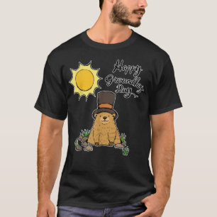 Camiseta Engraçado Respeitar O Dia Do Groundhog