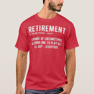 Camiseta Engraçado Retirada Golfe Aposentado Golfe
