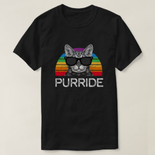 Camiseta Engraçado retro do arco-íris do mês do orgulho