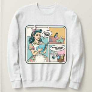 Camiseta Engraçado Retro House Sweatshirt - Humor Adulto