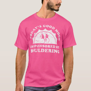 Camiseta Engraçado Retro-Vintage Bouldering Rock Escalando