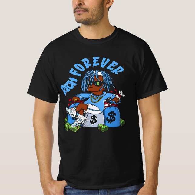 Camiseta Engraçado rico para sempre (Frente)
