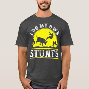 Camiseta Engraçado Rodeo de touro, eu faço meu palhaço de a