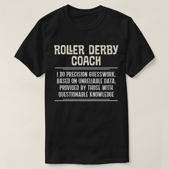 Camiseta Engraçado Roller Derby Coach Shirt I Do Precision  (Frente do Design)