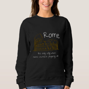 Camiseta Engraçado Roma Itália Souvenir Dando Presente de A