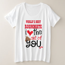 Camiseta Engraçado ROOMMATE Eu amo o POOP Out You EMOJI