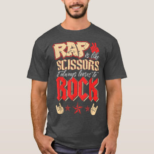 Camiseta Engraçado Roqueiro Fan de Banda de Música Rock dos