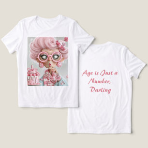 Camiseta Engraçado Rosa Sassy Envelhecimento