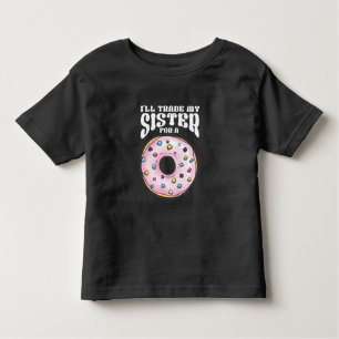 Camiseta Engraçado Rosquinha amando o filho irmão Foodie