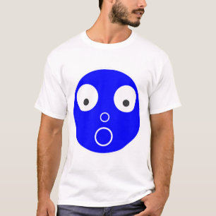 Camiseta Engraçado Rosto Chocado Emoji Desi de Expressão
