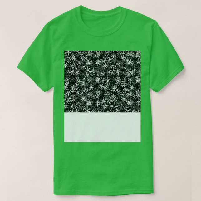 Camiseta Engraçado Rosto de Natal Máscara Neves Flocos de N (Frente do Design)