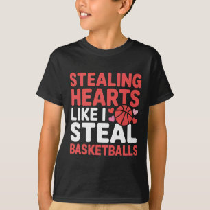 Camiseta Engraçado Roubando Corações Rouba Esboço Crianças