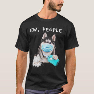 Camiseta Engraçado rouco novo cão do pessoas vestindo um pr