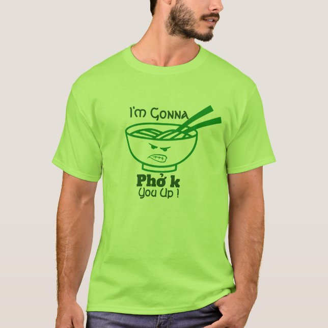 Camiseta Engraçado Rua de Piadas Pho Pun no Dia de Patrick  (Frente)