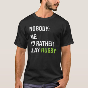 Camiseta Engraçado Rugby Meme Eu Preferencialmente Jogar Ru