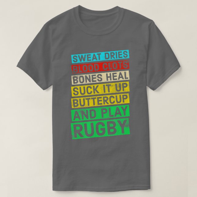 Camiseta Engraçado Rugby Quote Play Rugby (Frente do Design)