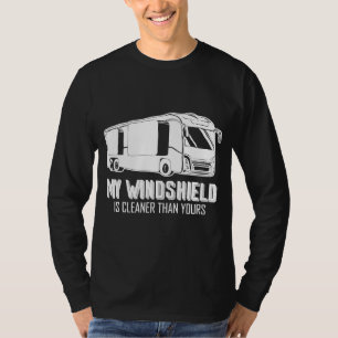 Camiseta Engraçado Rv Acampando Motorhome Minha Limpa Winds