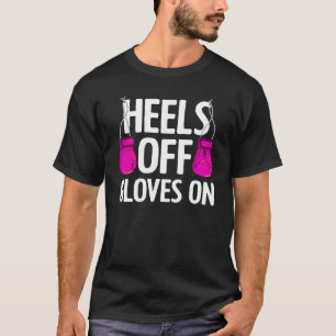 Camiseta Engraçado Sai Luvas Na Arte Para Mulheres No Quick