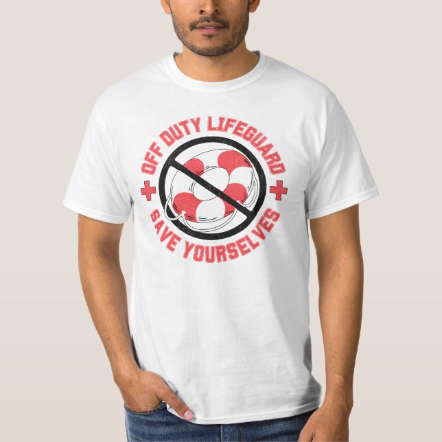 Camiseta Engraçado, salva-vidas. (Frente)