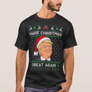 Camiseta Engraçado, Santa Hat Trump Torne Excelente De Nata