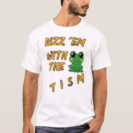 Camiseta Engraçado Sapo Rizz Em Com O Tismo