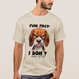 Camiseta Engraçado sarcasmo de cão cuidado com a arte das p